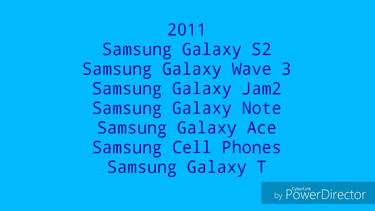 Samsung Galaxy Startup and Shutdown Sounds (2010-2019)
