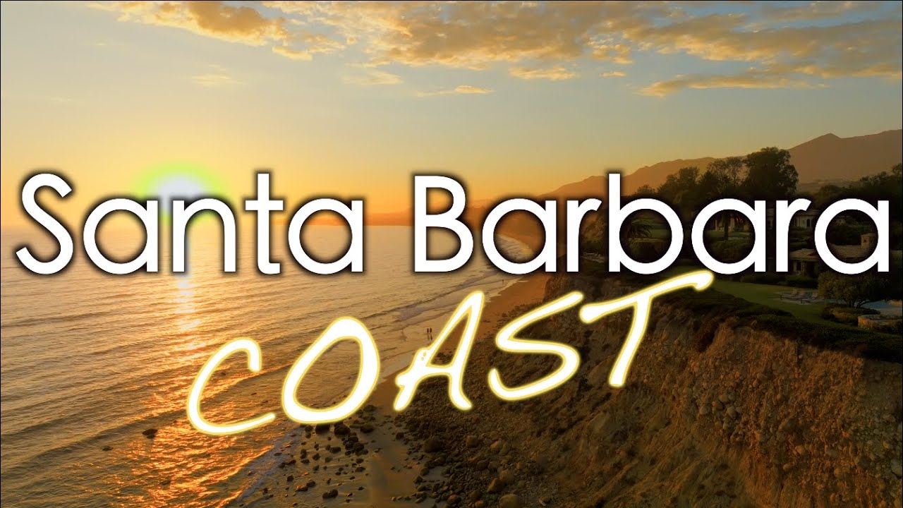 Fly Over the Santa Barbara Coast | 4K Drone Footage (Beaches, Sunset, Houses, Cliffs, Loon Point)