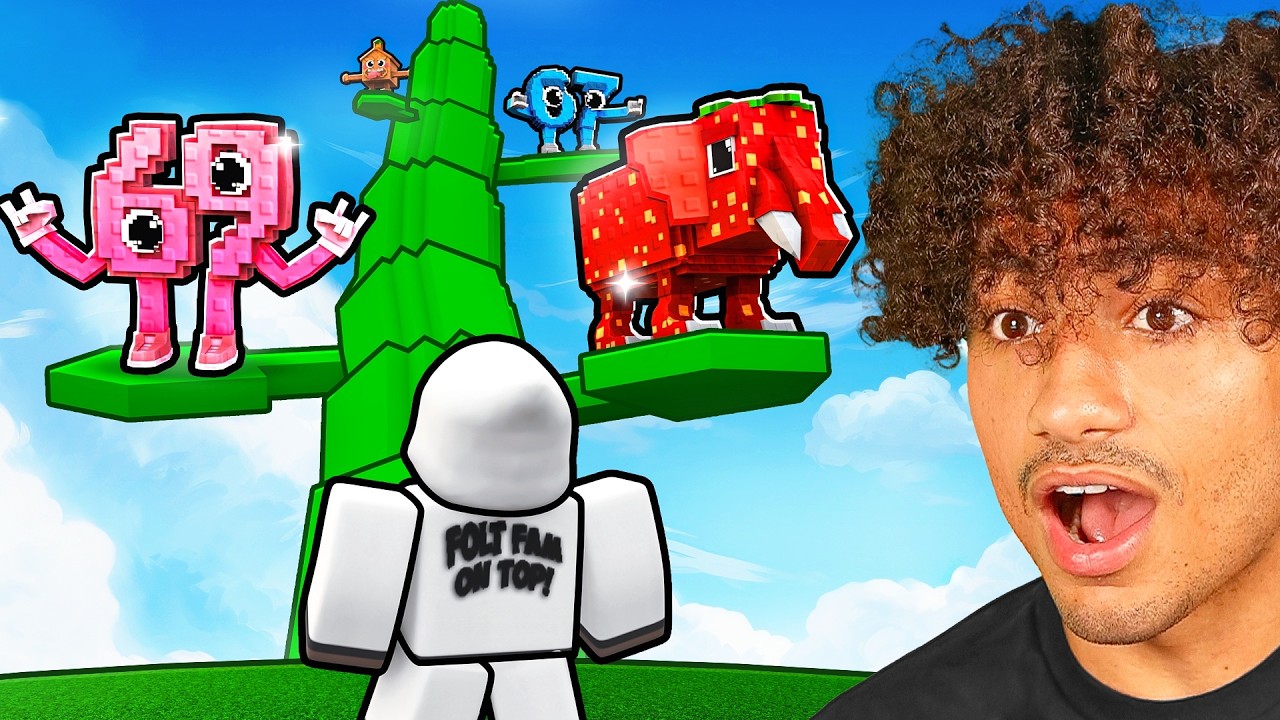 Climbing BEANSTALKS To Save BRAINROTS In Roblox!