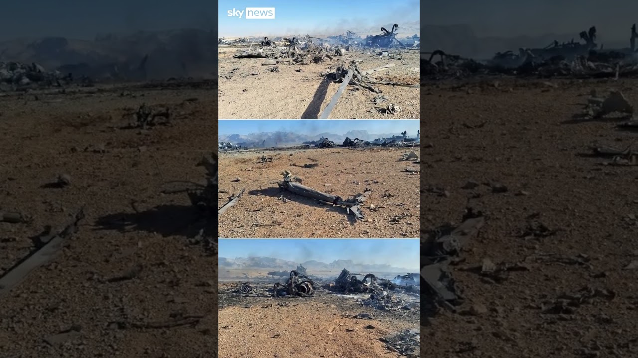 Iran releases footage of aircraft debris