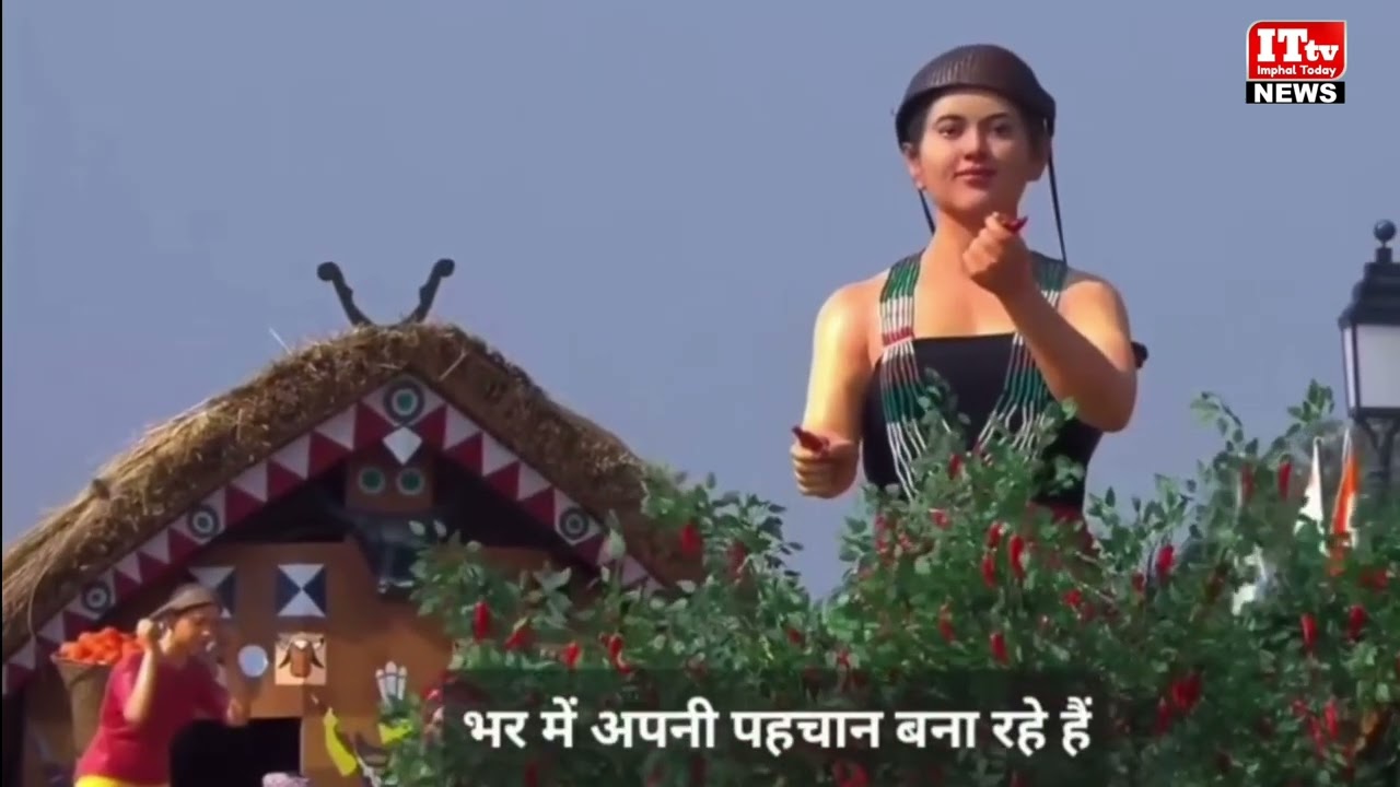 Manipur&rsquo;s Tableau at Kartavya Path, Delhi at the 77th Republic Day