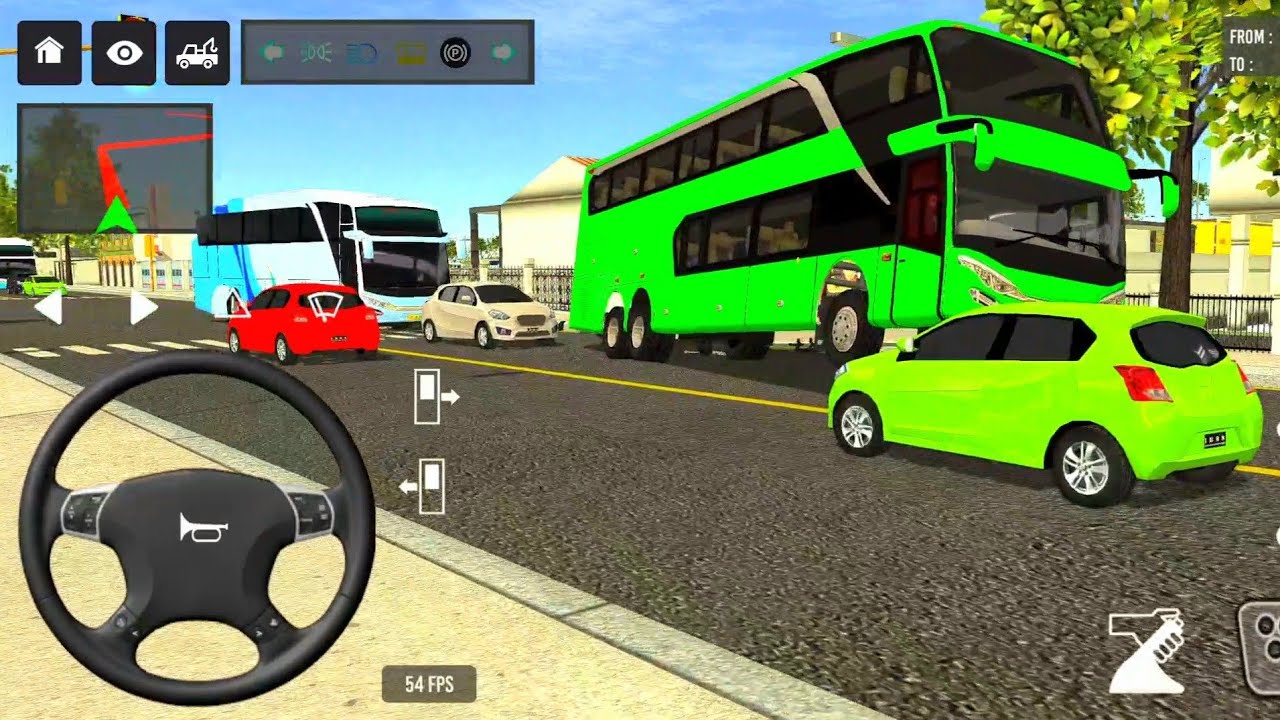 Bus Simulator Indonesia Crash 😱 Bus Climbs Over Car in Traffic! Part - 116