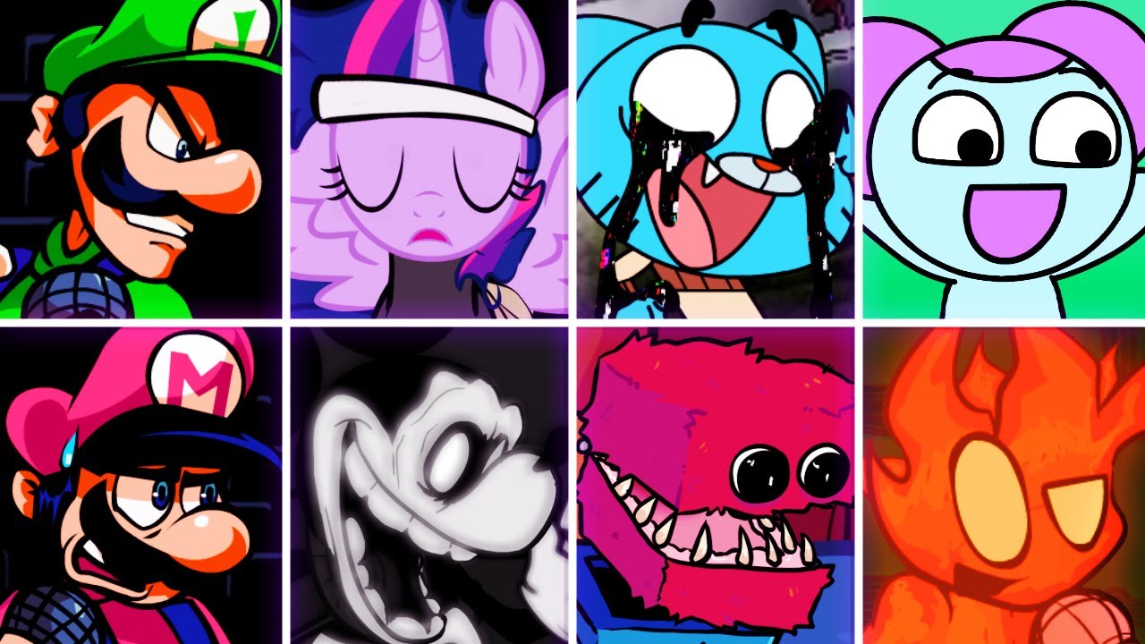 OH GOD NO but Every Turn a Different Character Sings 🎤 (FNF OH GOD NO) 🎶