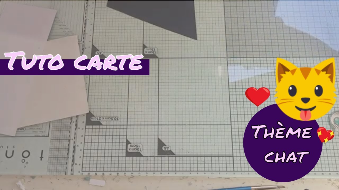Tuto carte chat - Cartes à la mode PN #147