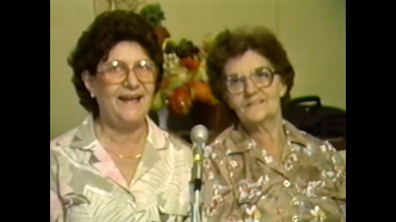 Mae & Mavely speak Cajun French in 1985 NO MUSIC