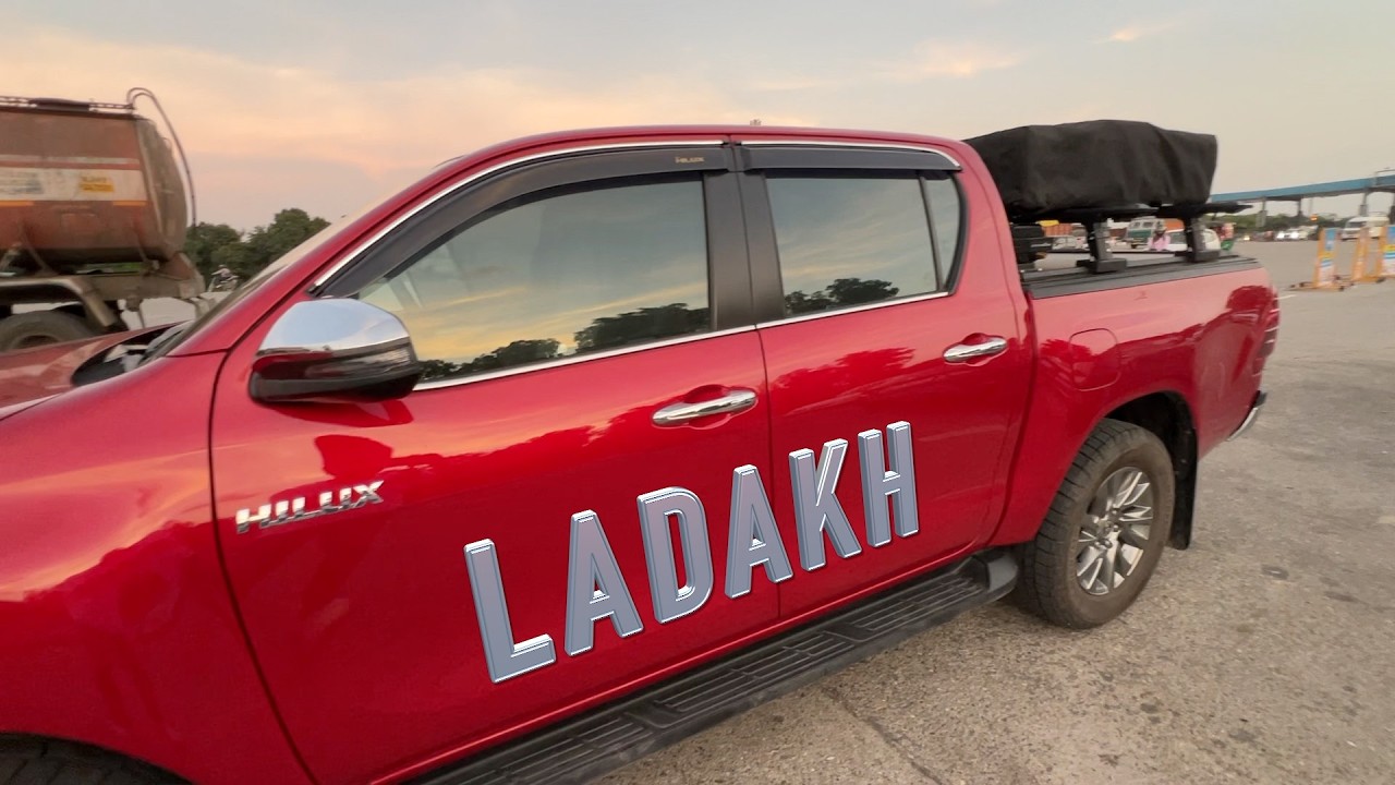 Hilux and me left for Ladakh (IMB) it's me Bishnoi