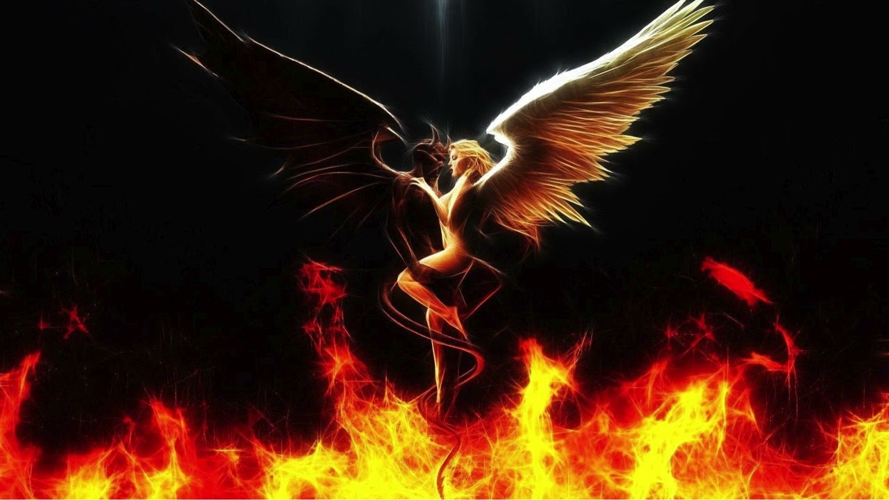 ....White and black, they are at war,good and evil, they fight in my heart....