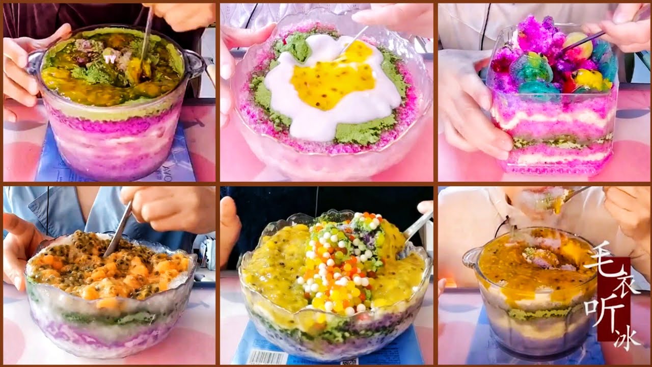 V70🍒[2/3]🍒|| SHAVED ICE WITH PASSION FRUIT, MATCHA&MILK POWDER [part-1&3 in description]&bull;old