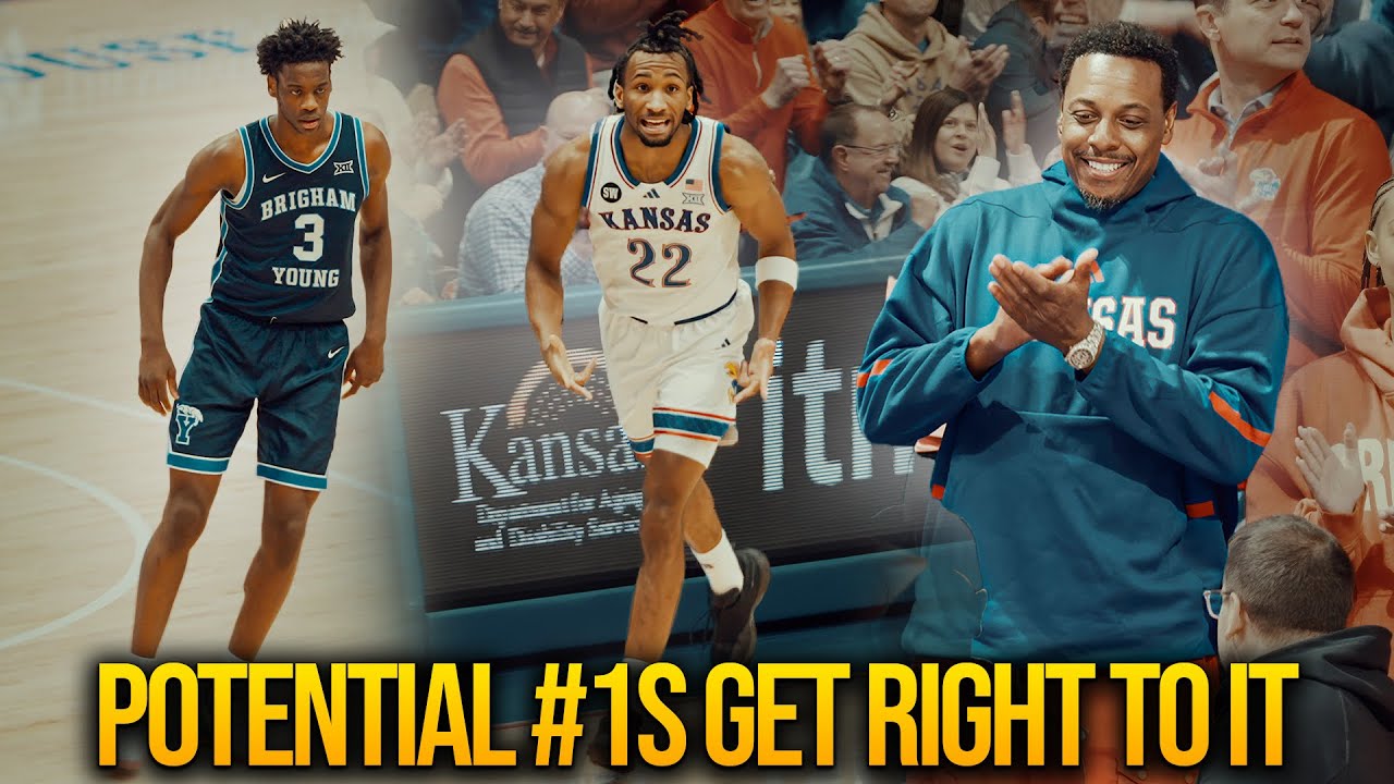Darryn Peterson & AJ Dybantsa GET CRAZY Again In KU.. #13 BYU  vs #14 Kansas University