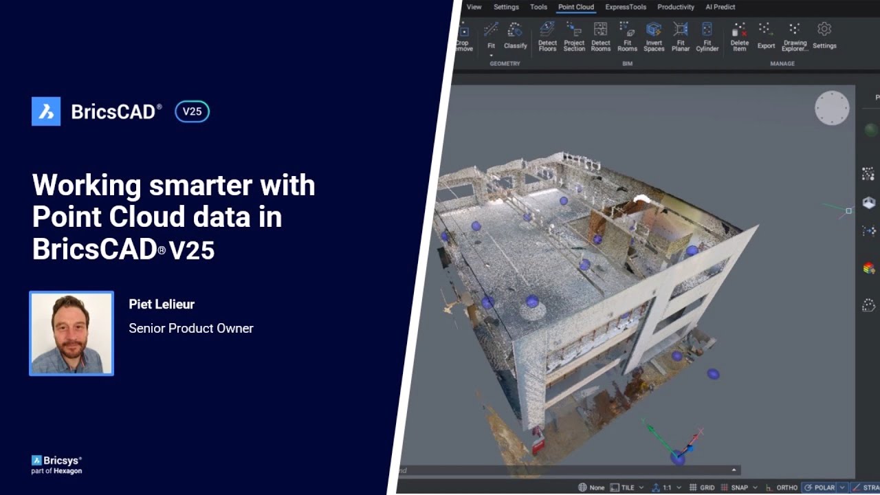 Working smarter with Point Cloud data in BricsCAD V25│Breakout Session
