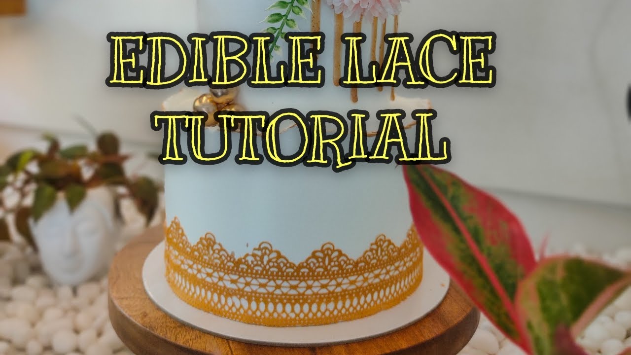 Homemade Edible Sugar Lace Recipe | How to make Sugar Lace for Cake