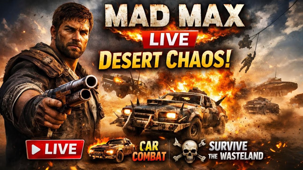 LIVE 🔴 MAD MAX LIVE STREAM ⚡ Insane Wasteland Battles | No Commentary