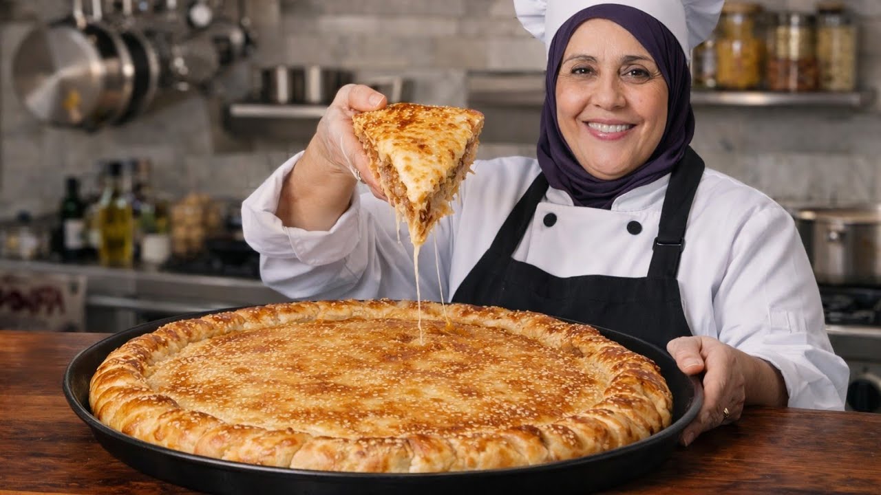 ألذ أكلة فطار في رمضان فطيرة اسفنجيه باللحمه المفرومه طعم مختلف و جبار بأسهل طريقه😋👌