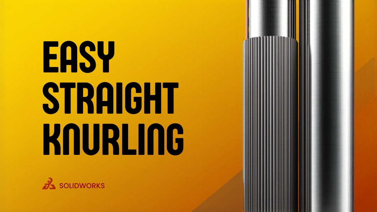 How to create straight knurling in solidworks?