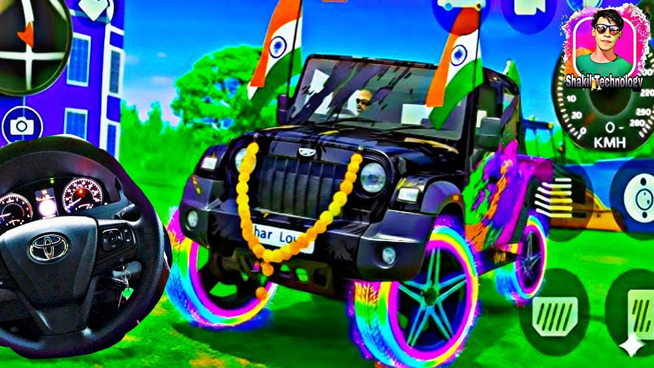 Red Thar Car Game | Crazy Stunts & Offroad Adventure Gameplay