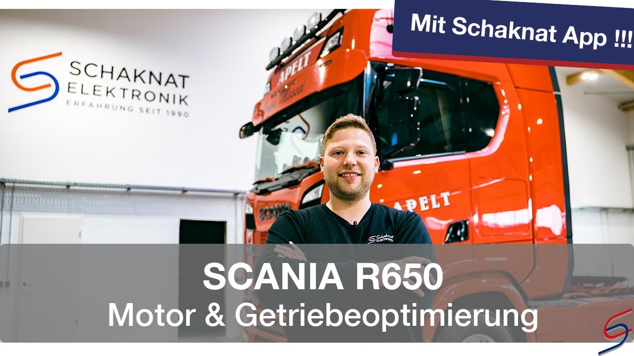SCANIA R650 - Motor & Getriebeoptimierung mit der Schaknat App!