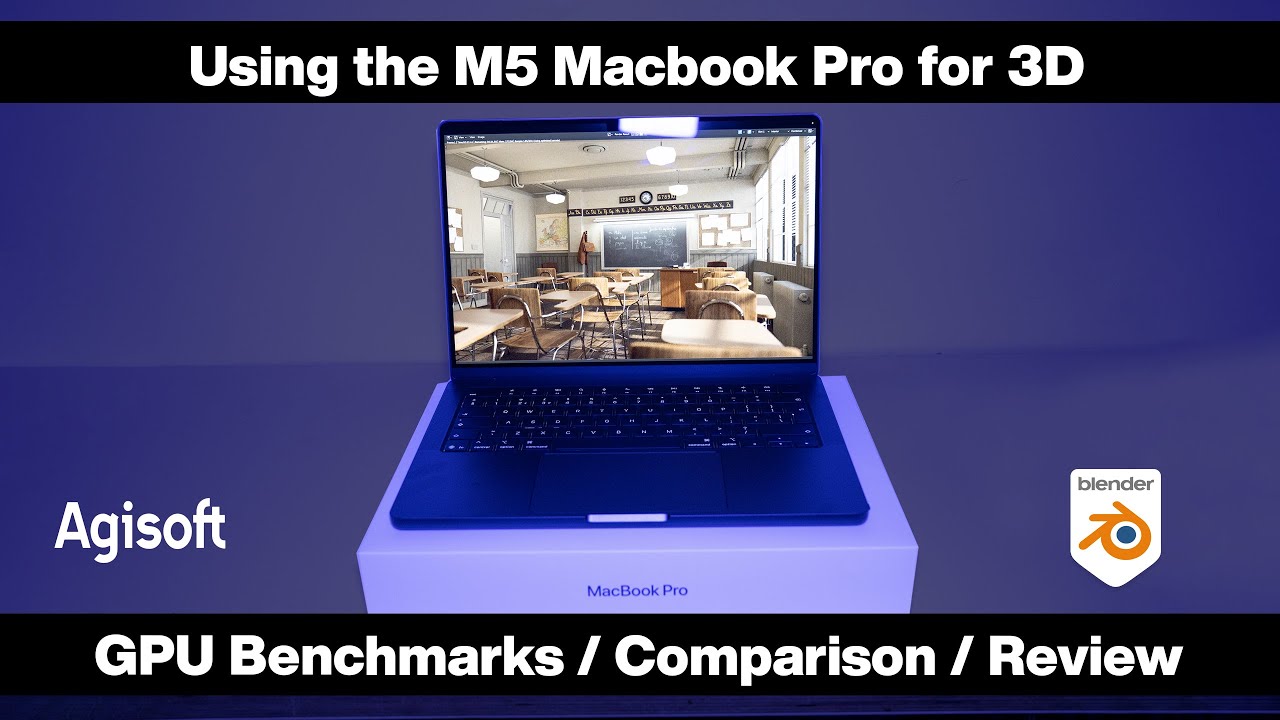 Apple Macbook Pro M5 для 3D-графики / Обзоры и тесты / Blender и Agisoft