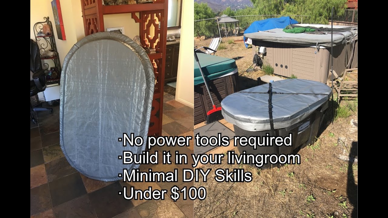 DIY Rigid Cold Plunge Cover for 100 Gallon Rubbermaid Container