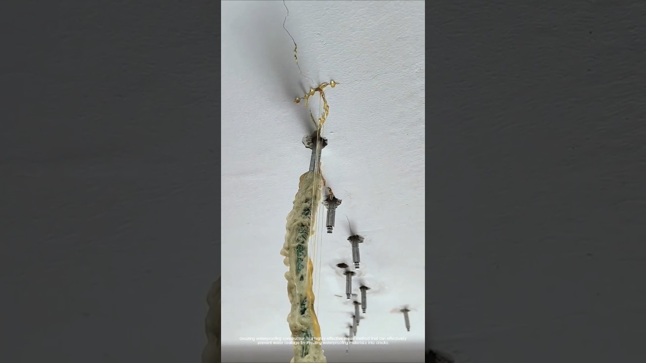 The whole process of grouting waterproofing construction