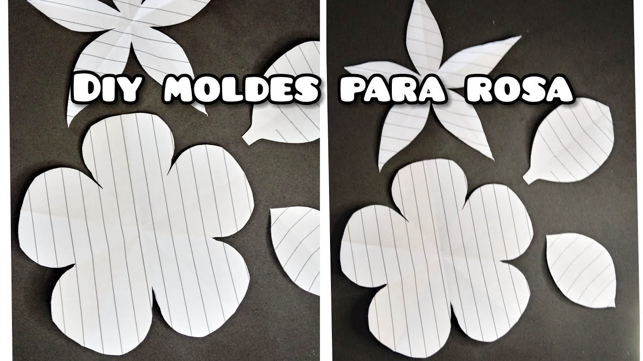 como fazer molde para flores,