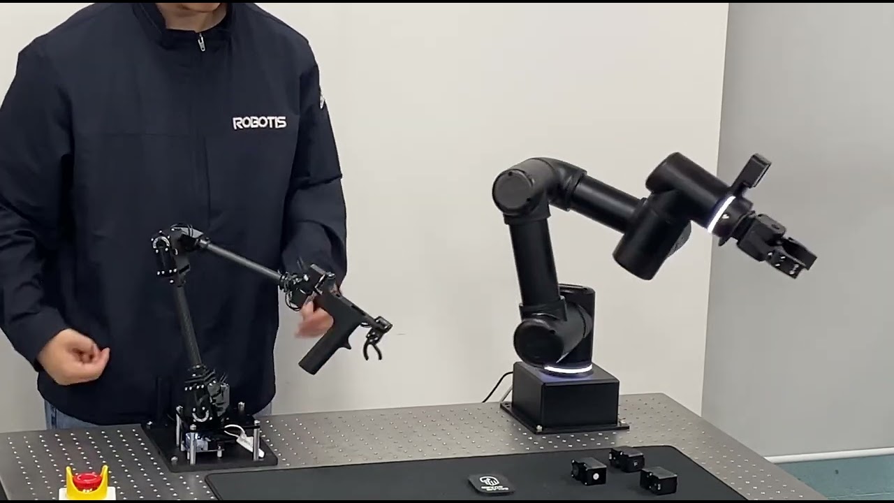 [ROBOTIS] OMY Gravity Compensation &ndash; Leader/Follower AI Manipulator
