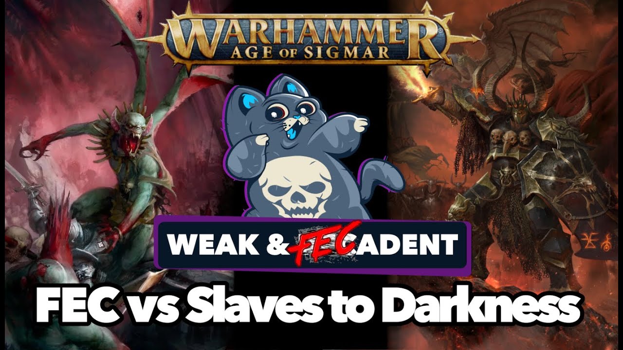 NEW Flesh-eater Courts vs Slaves to Darkness- Age of Sigmar Battle Report