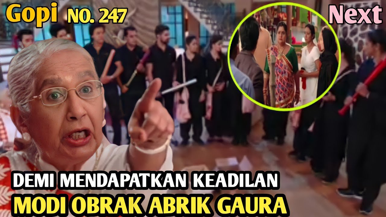 GOPI & KOKILA PERTARUHKAN NYAWA UNTUK SELAMATKAN MEERA DA RI HUKUMAN GANTUNG | Gopi Next Eps NO 247