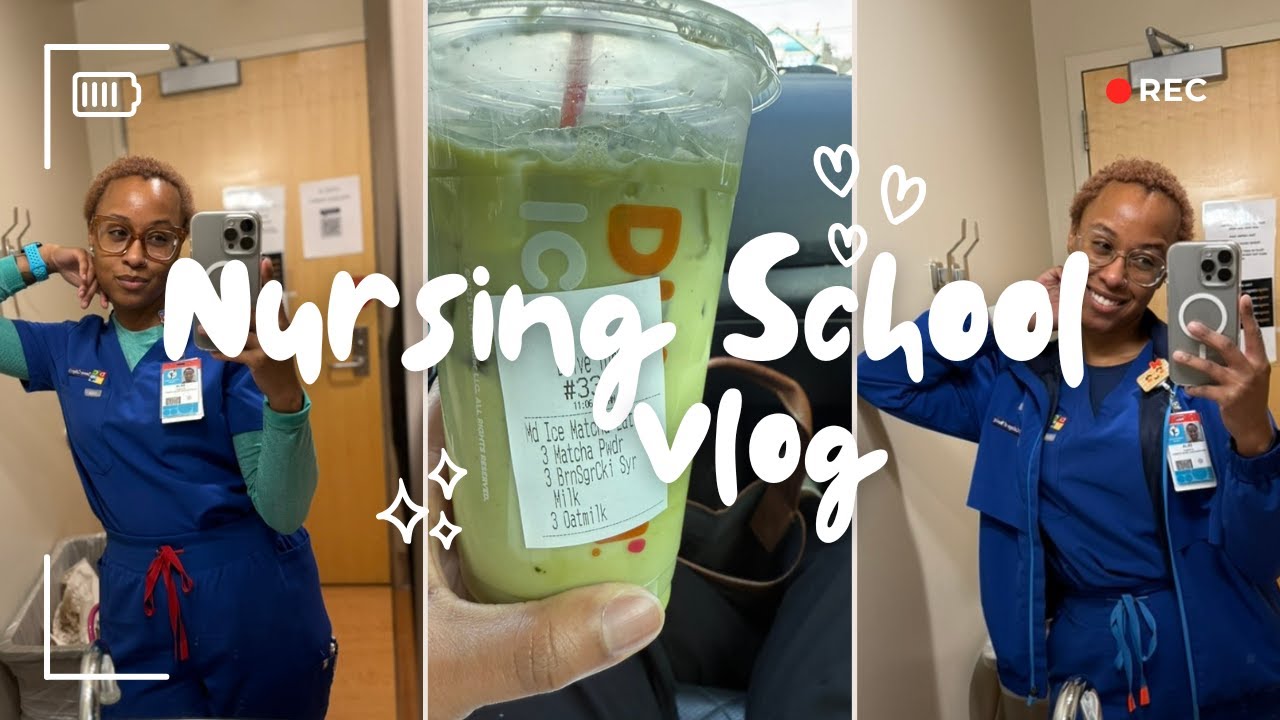 Day in the Life of a Nursing Student 👩🏽‍⚕️ | Overnight Pediatric Clinical + Study With Me