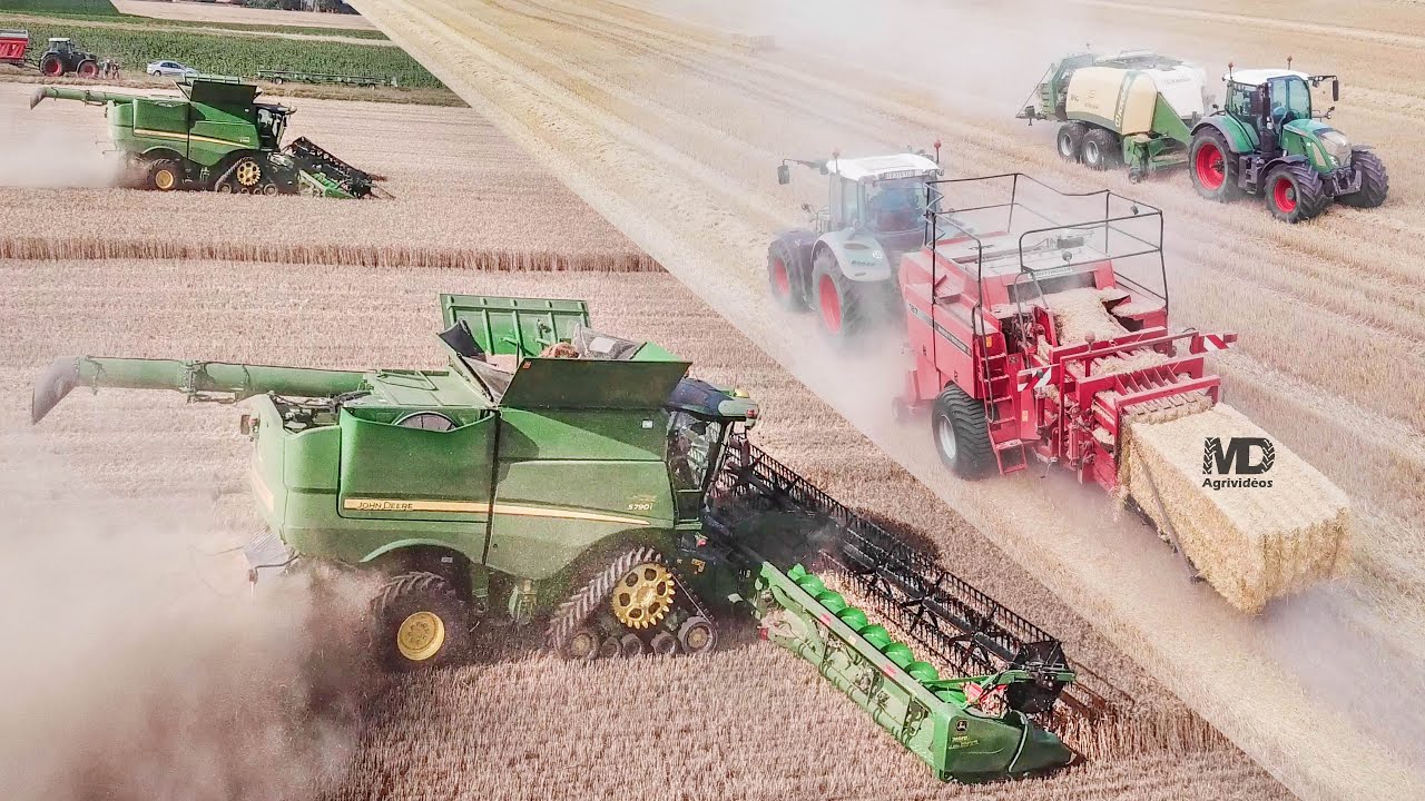 Paille 2020 🌾 2x Fendt 700 & BigBaler Krone/Massey Ferguson