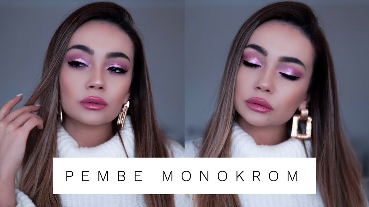 Pembe Monokrom Makyaj