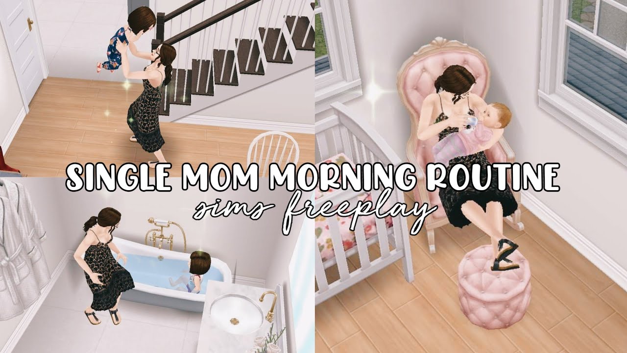 single mom morning routine | sims freeplay