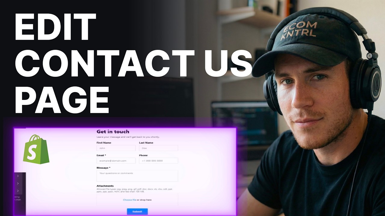 How to Edit Contact Us Page in Shopify (2026) | Pages