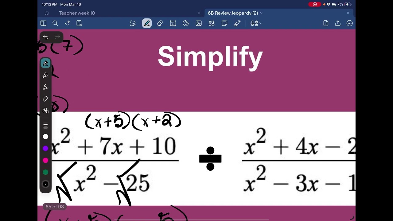 Dividing Rational Expressions 500