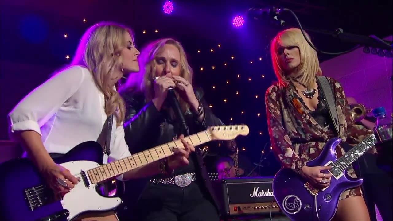 Melissa Etheridge, Orianthi and Lindsay Ell with 