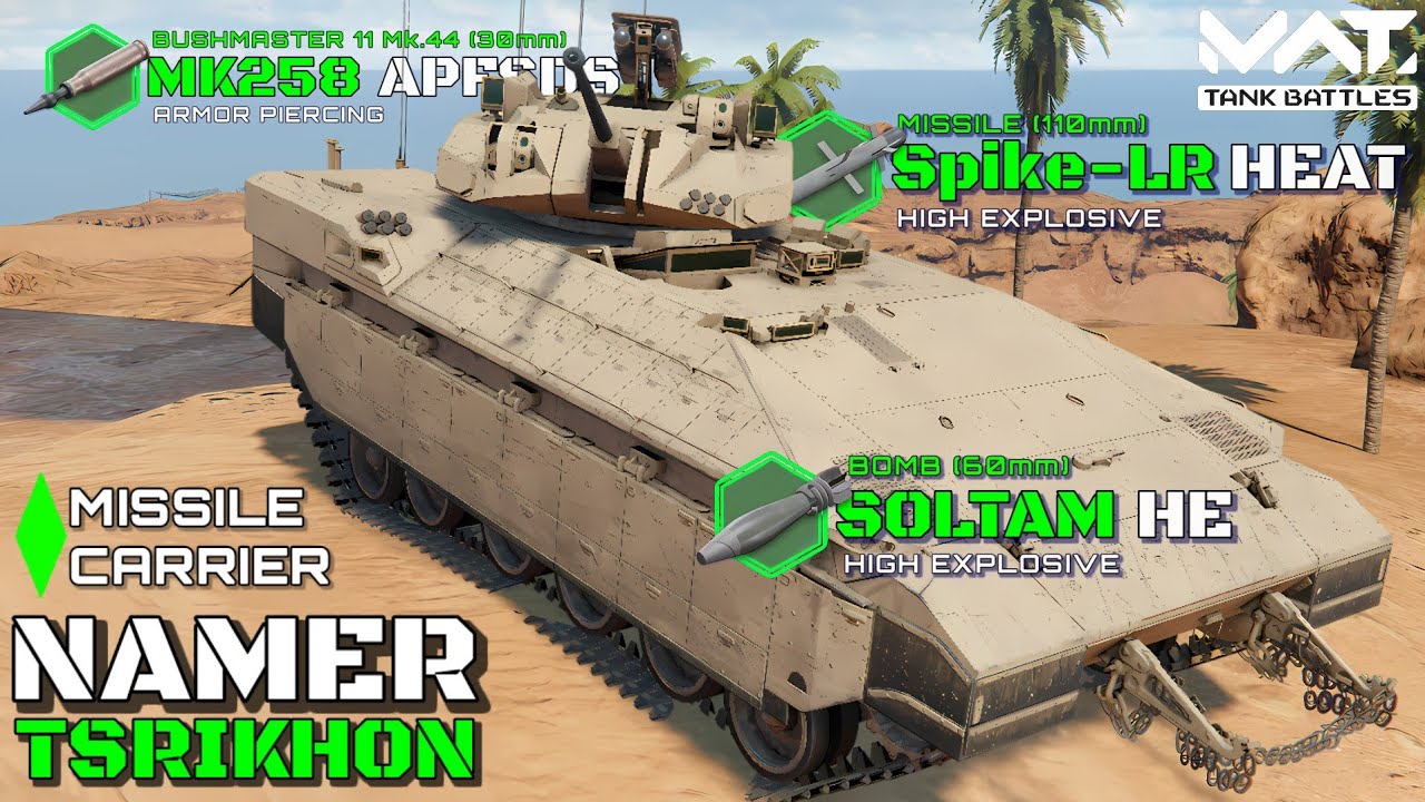 Namer Tsrikhon &ndash; New Battle Pass Missile Carrier Gameplay | MWT Tank Battles