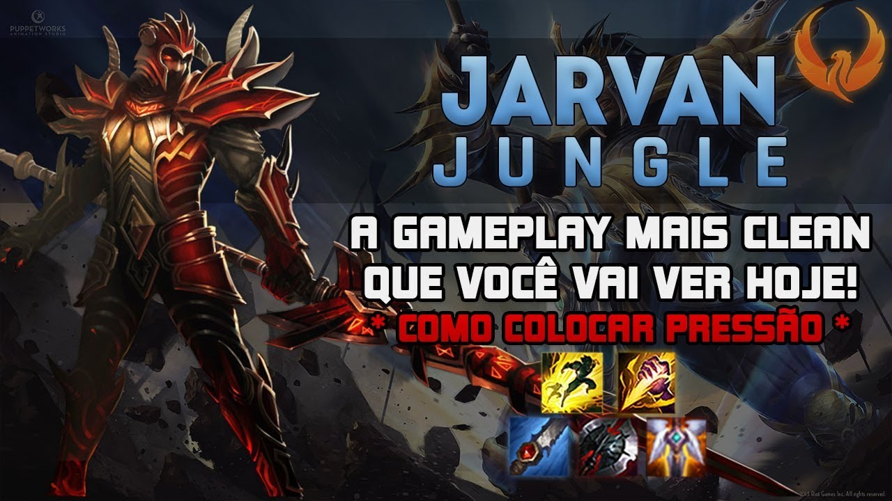 A GAMEPLAY MAIS CLEAN QUE VOCÊ VAI VER HOJE! *COMO COLOCAR PRESSÃO* - JARVAN JUNGLE GAMEPLAY [PT-BR]