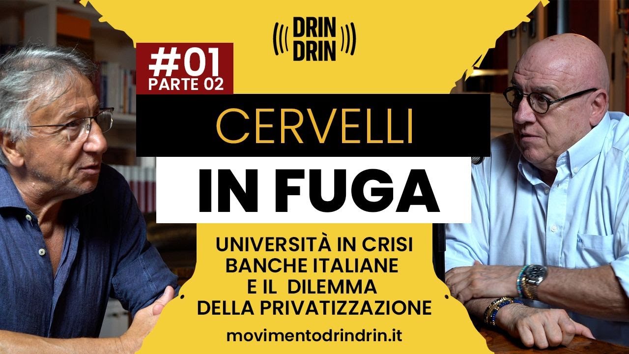 Cervelli in fuga, universit&agrave; in crisi, banche italiane e il dilemma delle privatizzazioni.