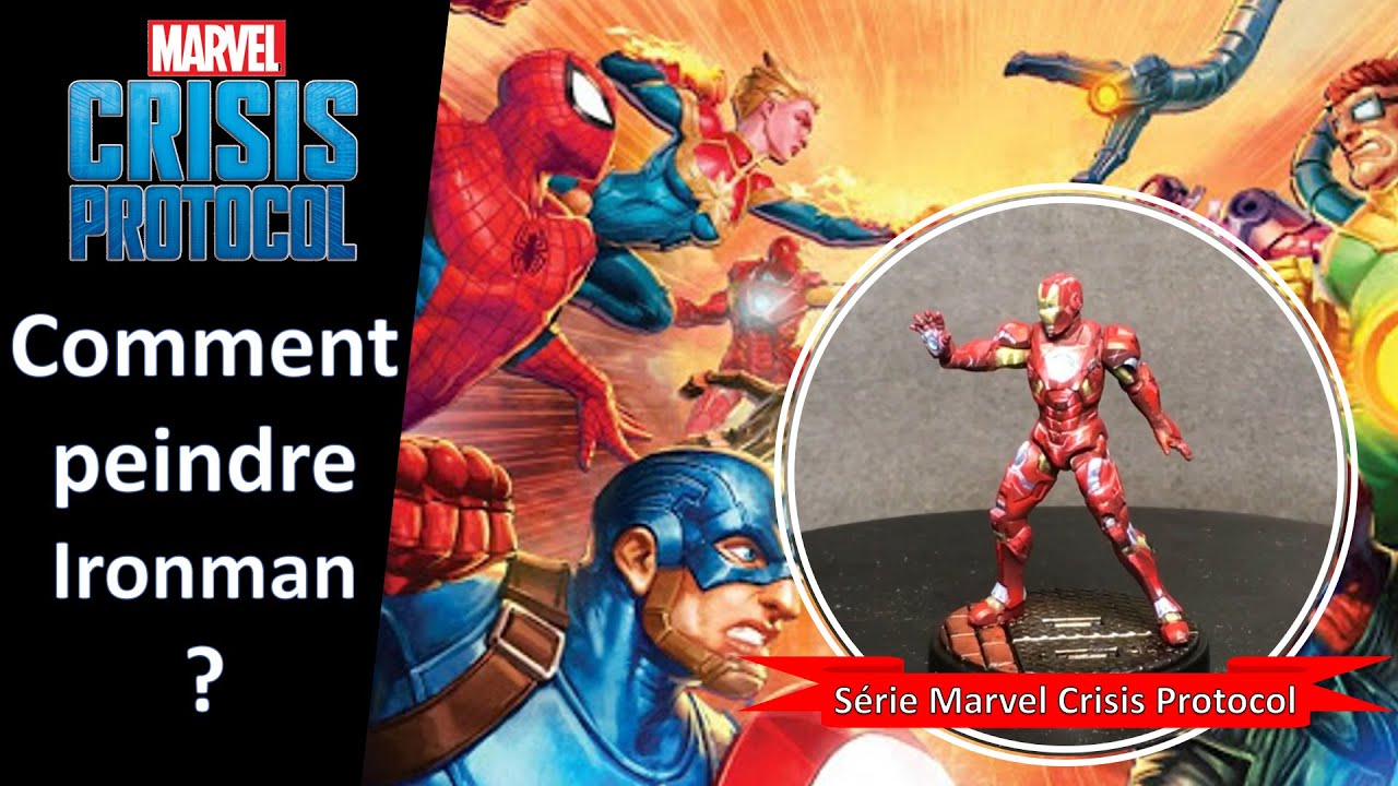 Comment peindre Ironman de Marvel Crisis Protocol - Apprendre la peinture sur figurine