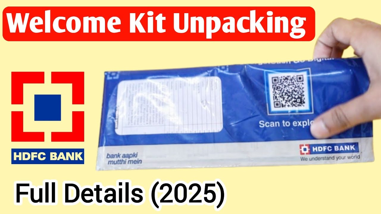 HDFC Bank Welcome Kit Unboxing 2025 | HDFC Welcome Kit 2025 | HDFC Account welcome Kit Unboxing 2025