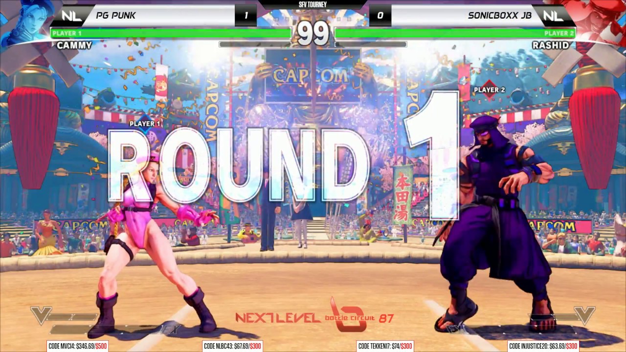 NLBC v.87 - Street Fighter V LOSERS FINAL - Punk (Cammy) vs JB (Rashid/Laura) [1080p/60fps]