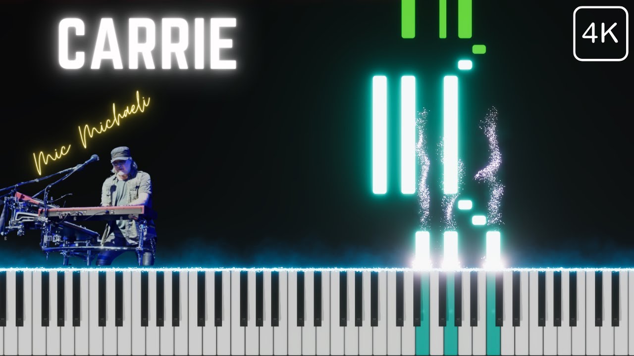 Carrie (EUROPE) Piano Score Tutorial in 4K [Mic Michaeli Tribute] #europe #carrie #pianoscore