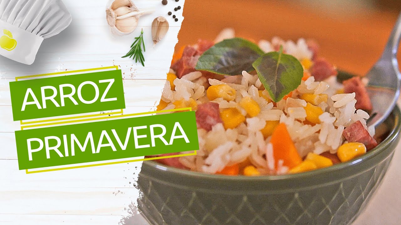 Receita de Arroz Primavera R&aacute;pido e F&aacute;cil | Minuto Kalimera #15