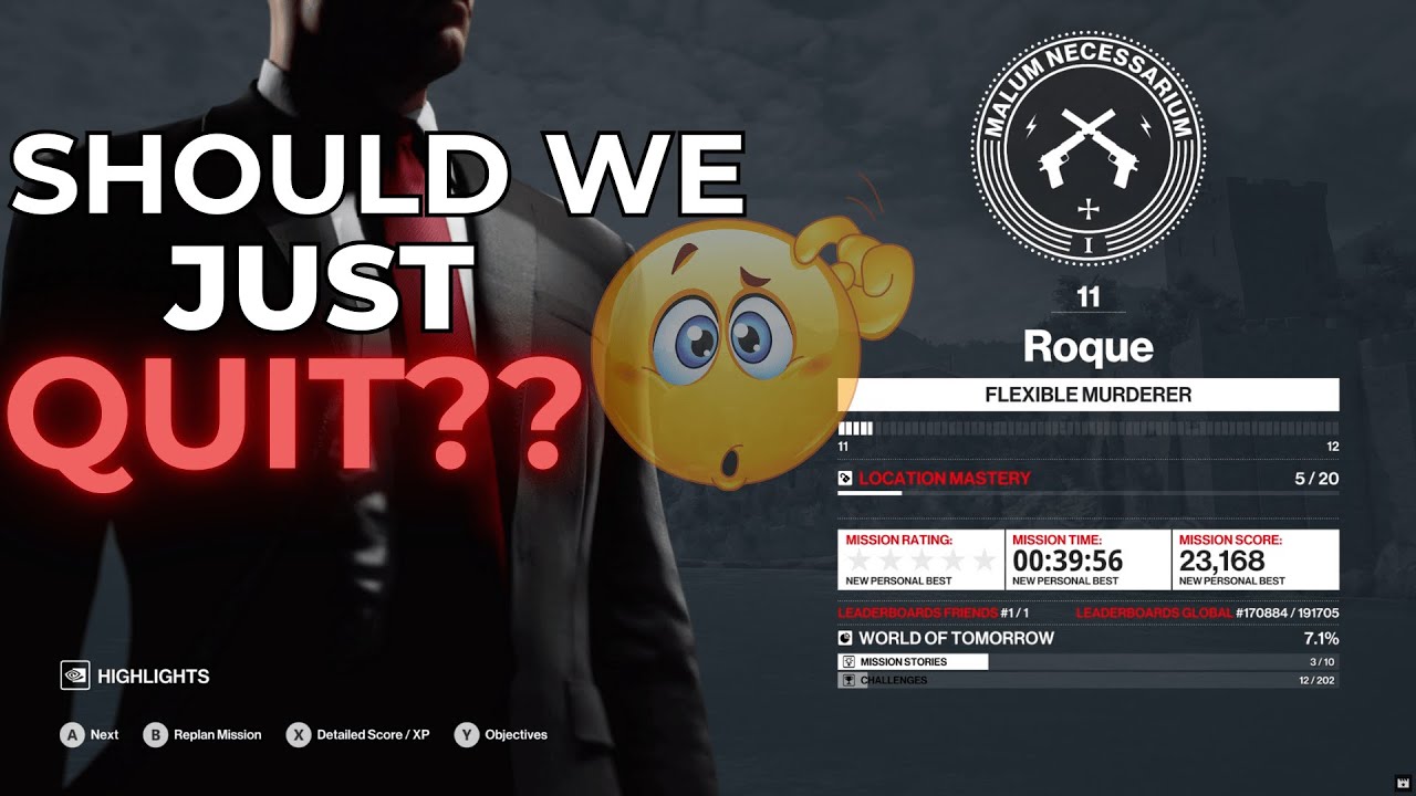 Should I Lose My Job as an Assassin? (Hitman Part 2)