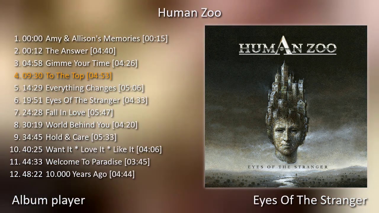 Human Zoo - Eyes Of The Stranger (Full Album Player) [ Rock Hard-Rock Melodic-Rock]