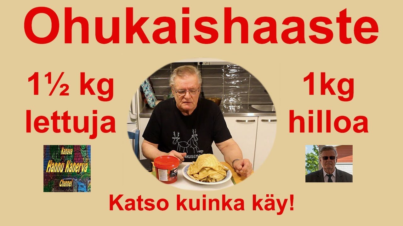 1½ kg lettuja ja 1kg mansikkahilloa