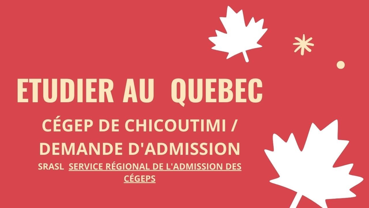 CEGEP CHICOUTIMI || DEMANDE D'ADMISSION PARTIE 1