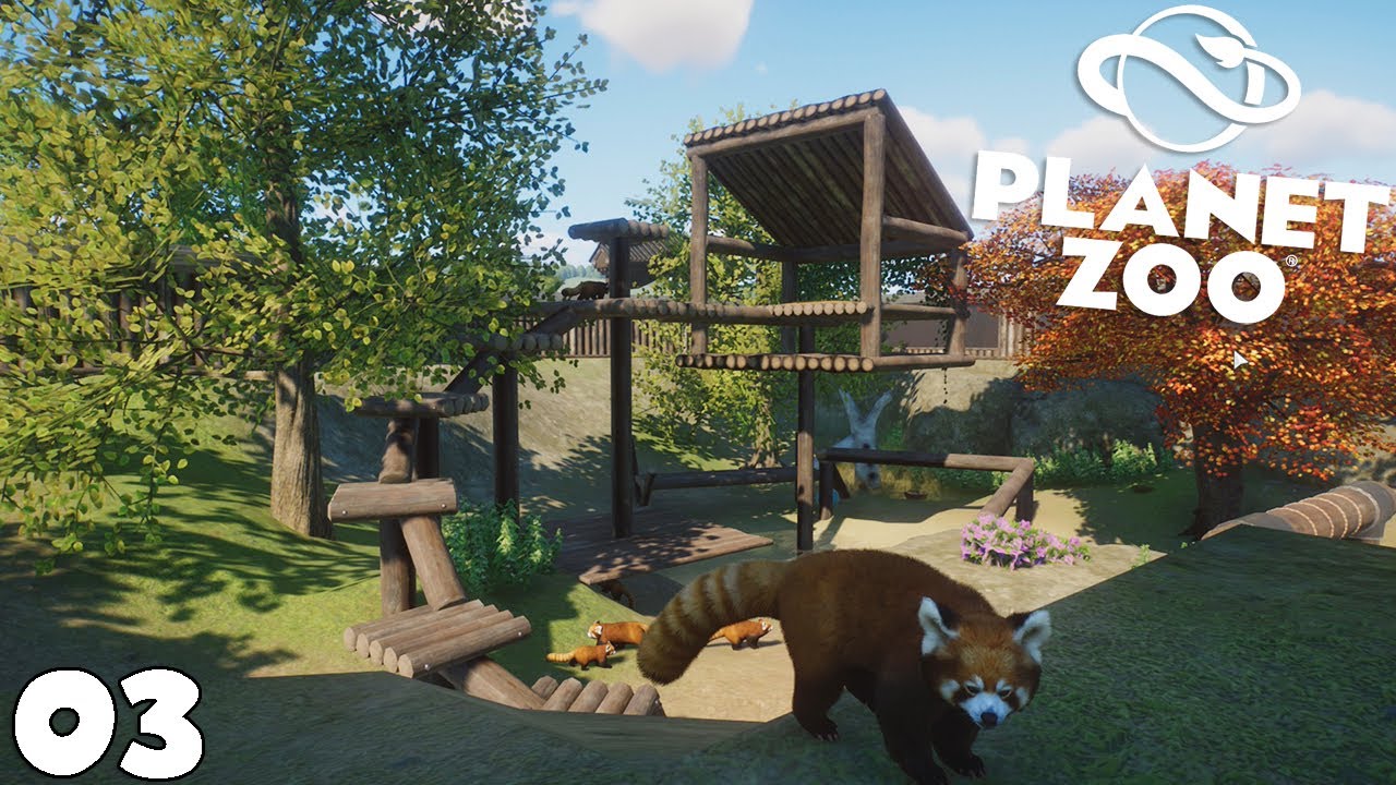 ENCLOS PANDA ROUX - PLANET ZOO - royleviking [FR HD PC]