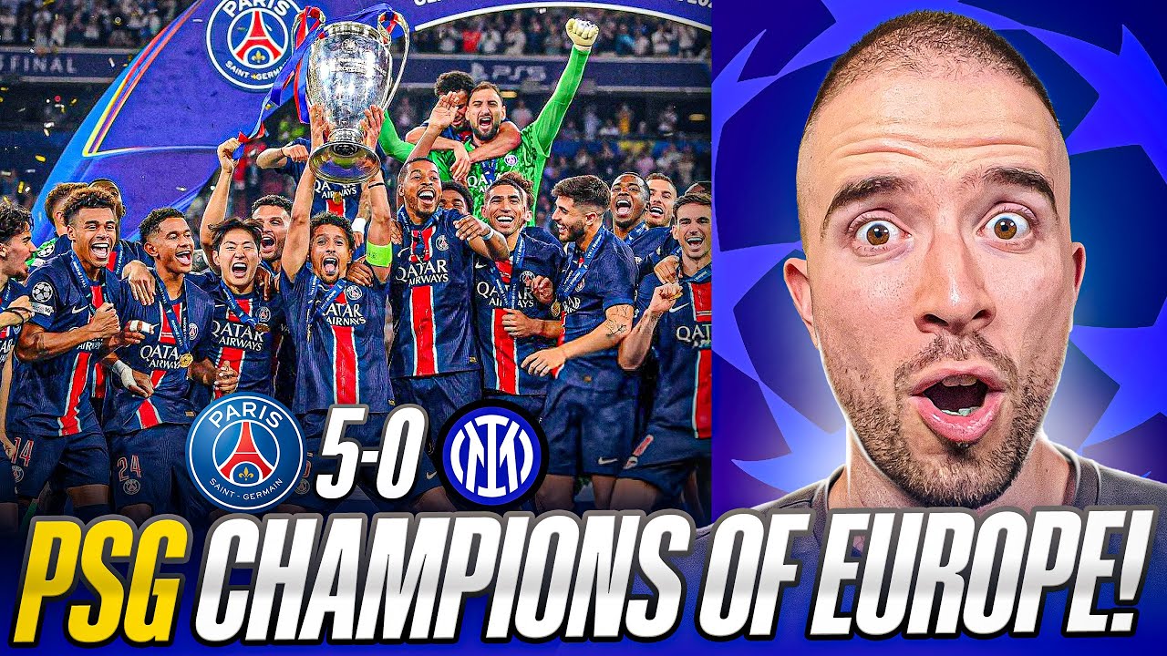PSG ARE CHAMPIONS OF EUROPE! | PSG 5-0 Inter Milan