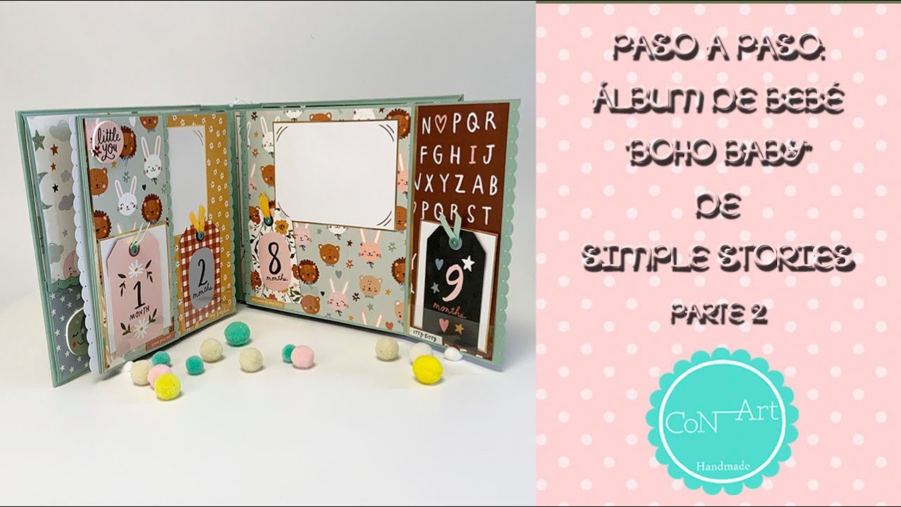 Paso a paso: Álbum Bebé 'Boho baby' de Simple Stories. Parte 2