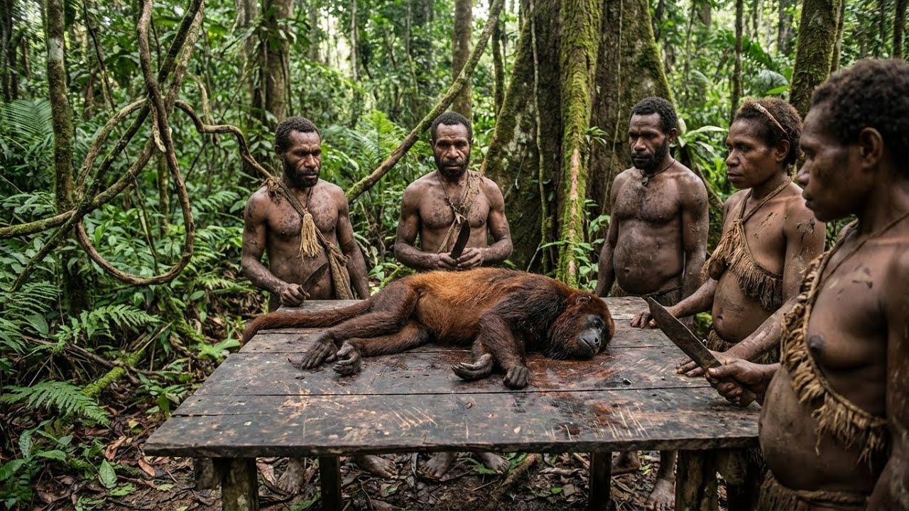 Tribu Korowai Contra Mono: La Batalla Definitiva por la Supervivencia